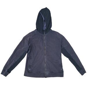 LULULEMON Mens Full Zip Black Hoodie Sweatshirt